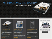 Tablet Screenshot of meccadatarecovery.com.au